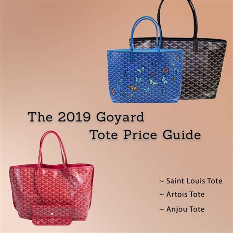 goyard bag tote bag price|goyard bag price list.